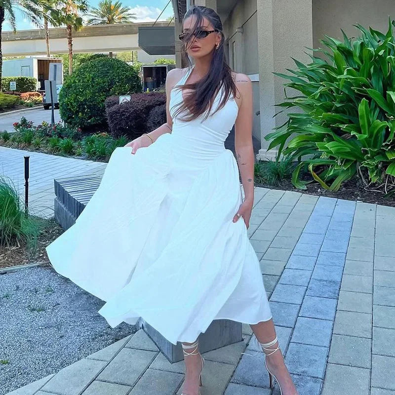 Deep V Backless Maxi