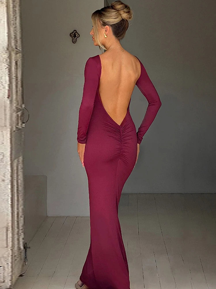 Backless Maxi Dress