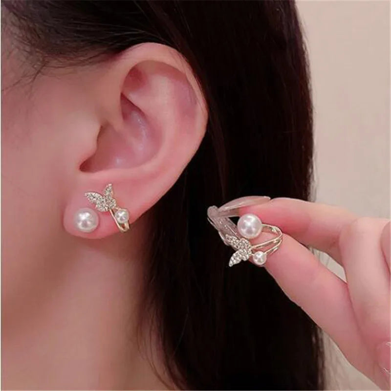 Heart Pearl Studs