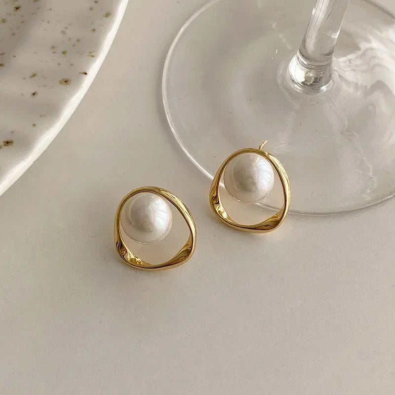 Pearl Stud Earrings