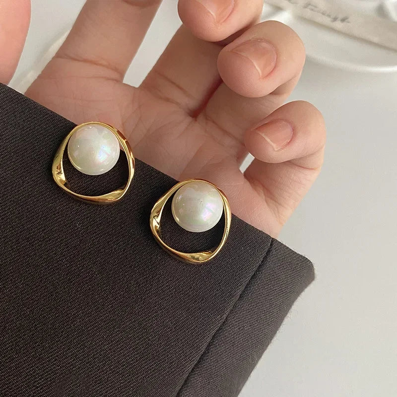 Pearl Stud Earrings
