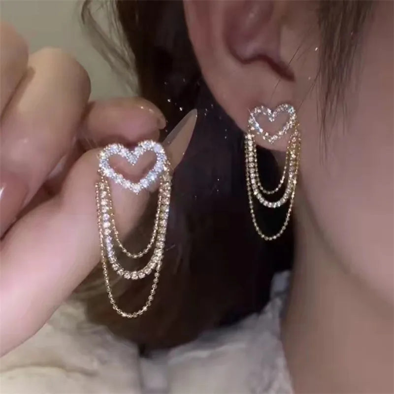 Heart Pearl Studs