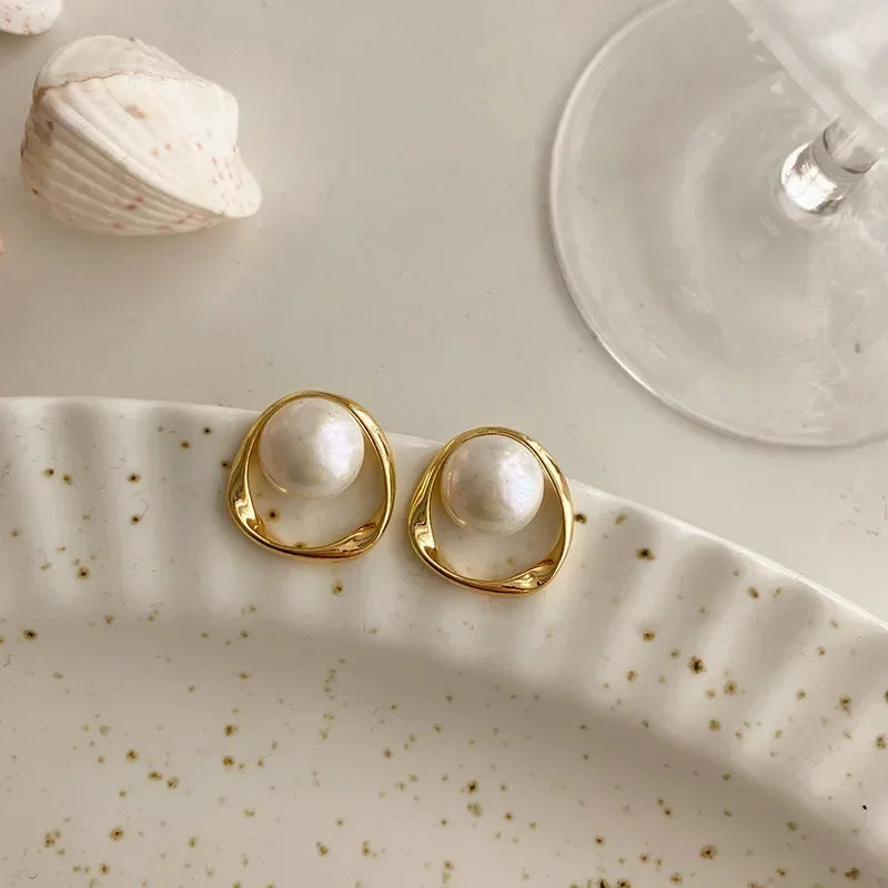 Pearl Stud Earrings
