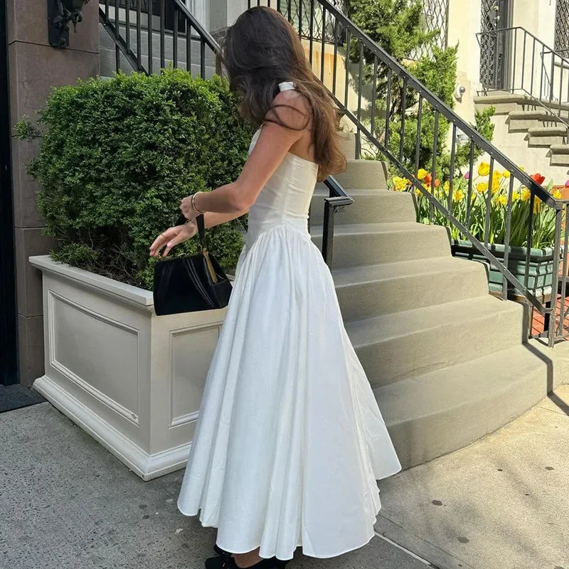Deep V Backless Maxi