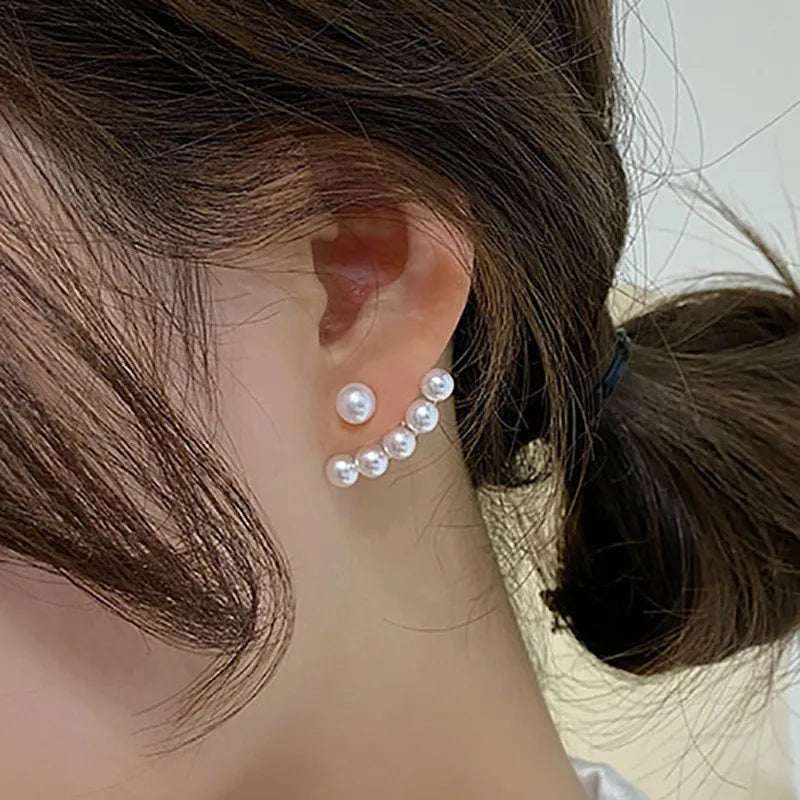 Heart Pearl Studs