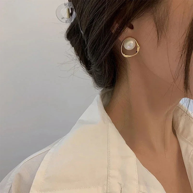 Pearl Stud Earrings