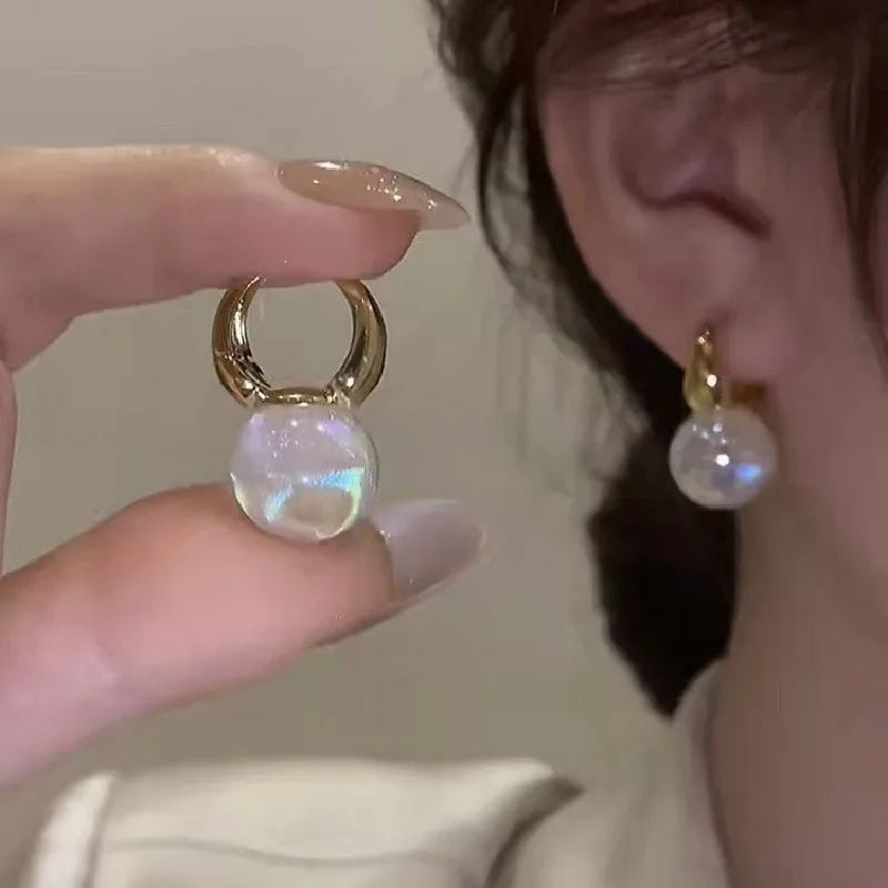Heart Pearl Studs